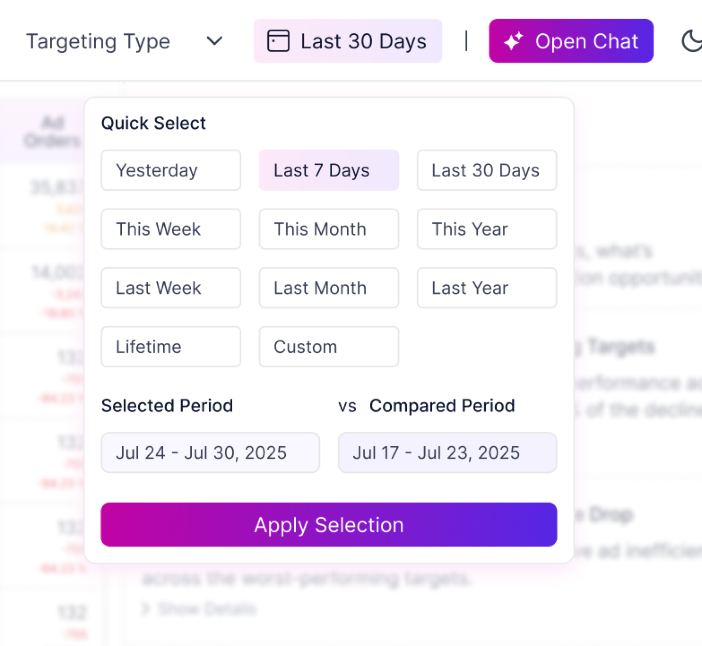 Calendar after redesign